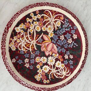 Vernon Klins "Leilani" Hawaiian Floral Plate - Designed by Don Blanding